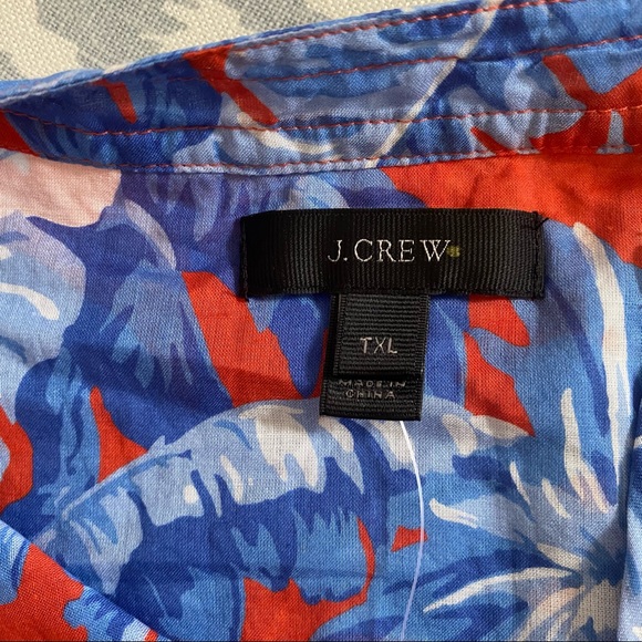 J.Crew Red & Blue Floral Top & Skirt - Picture 8 of 12